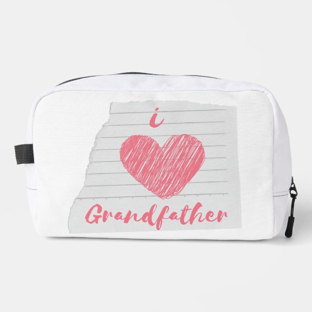 i Liebe Großvater Waschbeutel (Vorderseite)