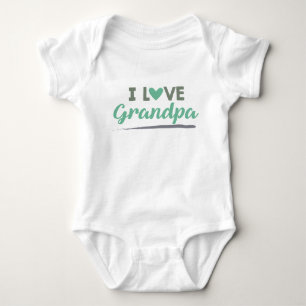 I Liebe-Großvaterbaby-Unisexbodysuit Baby Strampler