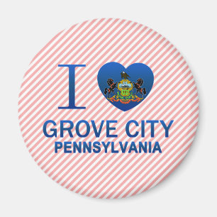 I Liebe Grove City, PA Magnet