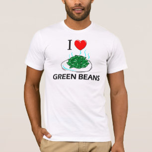 I Liebe-grüne Bohnen T-Shirt