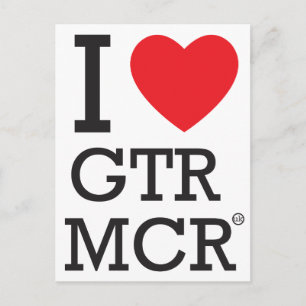I Liebe GTR MCR Postkarte
