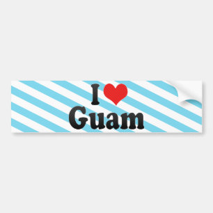 I Liebe Guam Autoaufkleber