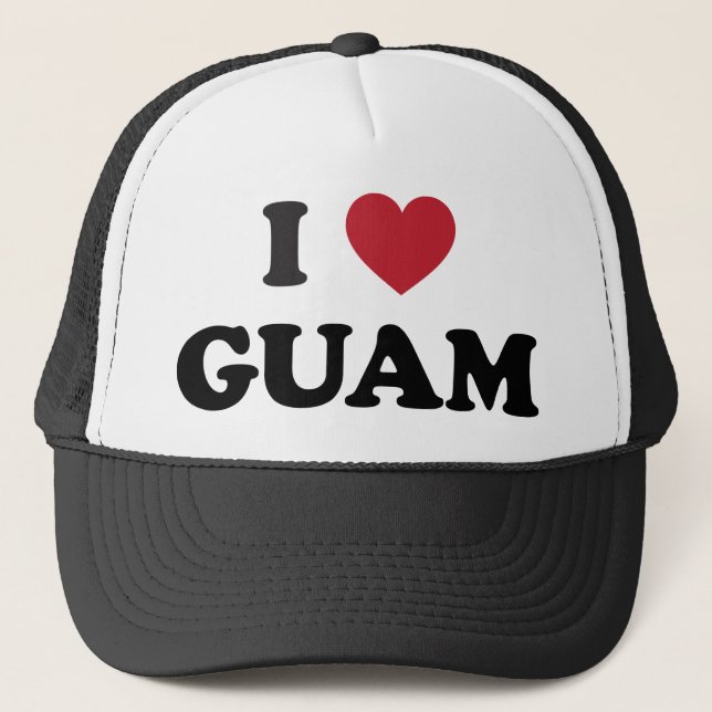 I Liebe Guam Truckerkappe (Vorderseite)