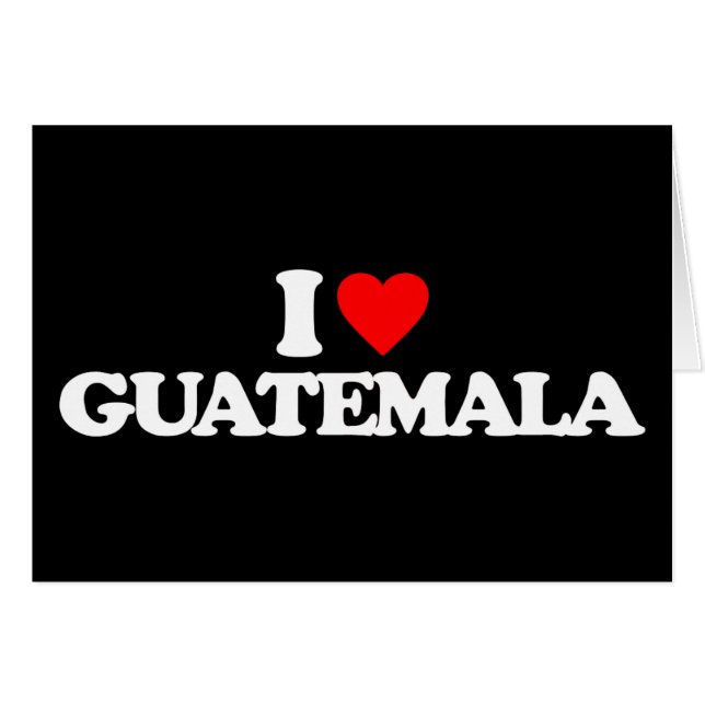 I LIEBE GUATEMALA (Vorderseite (Horizontal))