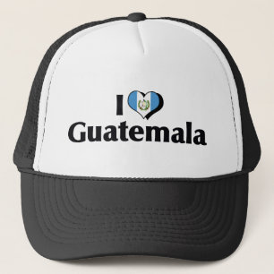I Liebe Guatemala-Flagge Truckerkappe