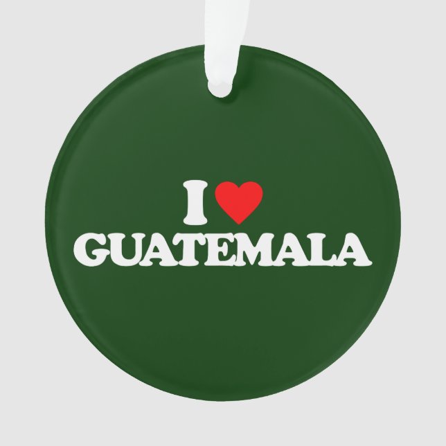 I LIEBE GUATEMALA ORNAMENT (Vorderseite)