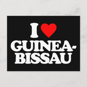 I LIEBE GUINEA-BISSAU POSTKARTE
