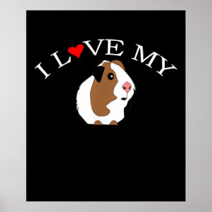 I LIEBE GUINEA   Guinea Schweineliebhaber Poster