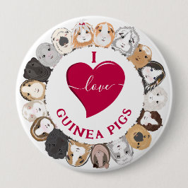 I Liebe Guinea Schweine Button
