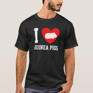 I Liebe Guinea Schweine Guinea Herz T-Shirt