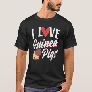 I Liebe Guinea Schweine Haustiere Guinea Schwein L T-Shirt
