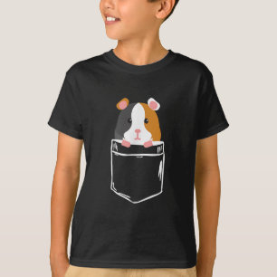 I Liebe Guinea Schweinepocketbesitzer Karikatur T-Shirt