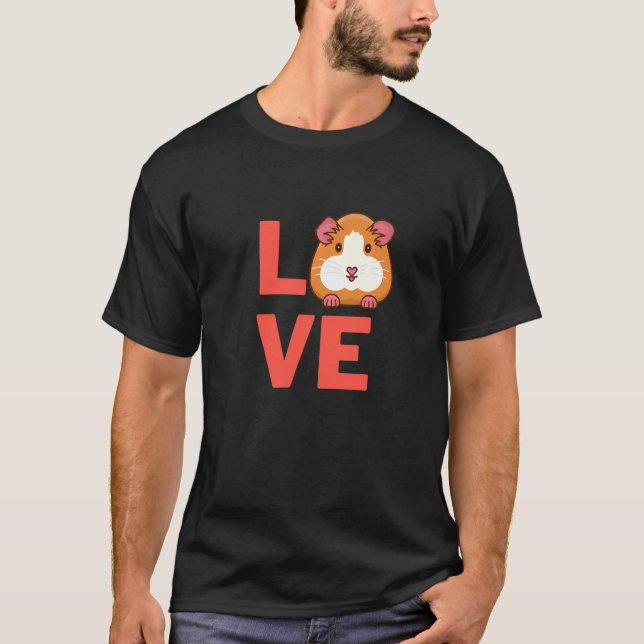 I Liebe Guinea Schweineschällinge Haustiere und Ti T-Shirt (Vorderseite)