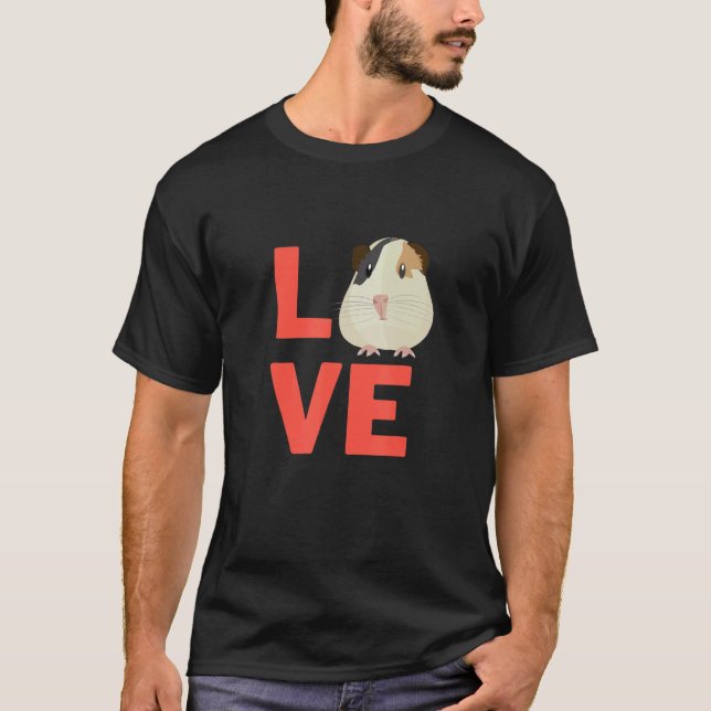 I Liebe Guinea Schweineschällinge Haustiere und Ti T-Shirt (Vorderseite)