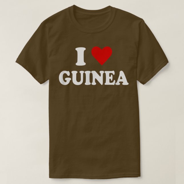 I LIEBE GUINEA T-Shirt (Design vorne)