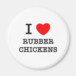 I Liebe-Gummi-Hühner Magnet