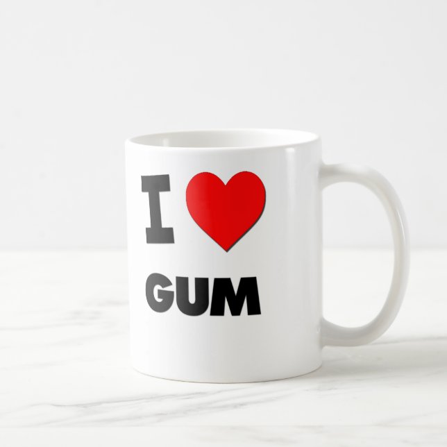 I Liebe-Gummi Kaffeetasse (Rechts)