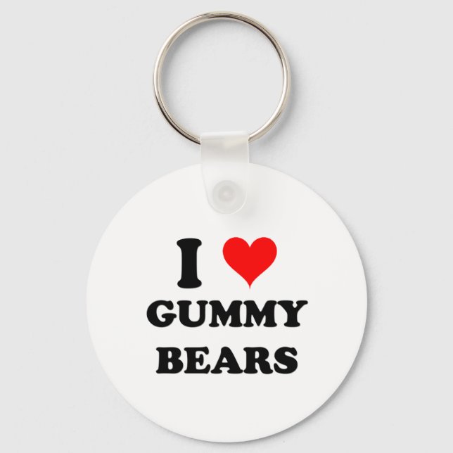I Liebe Gummy Bars Schlüsselanhänger (Vorderseite)