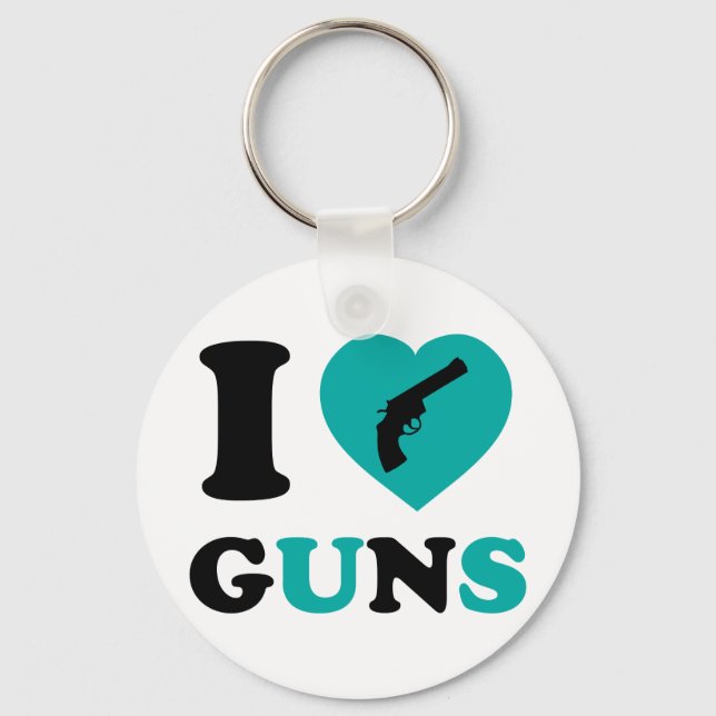 I Liebe Guns Schlüsselanhänger (Vorderseite)