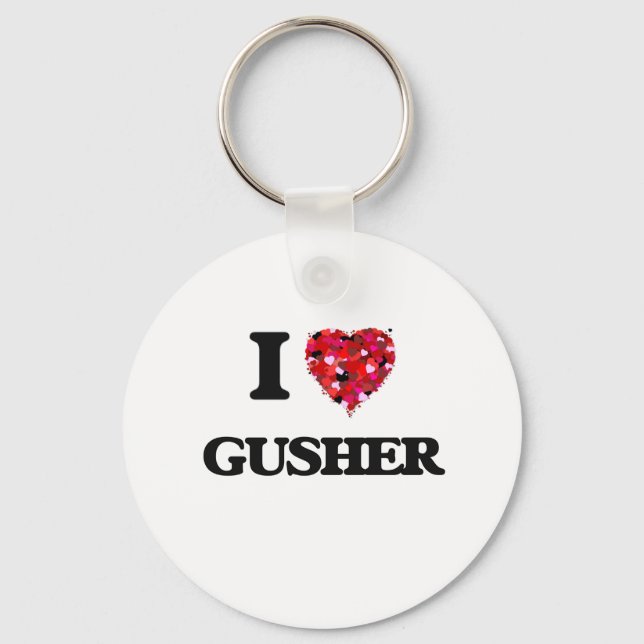 I Liebe Gusher Schlüsselanhänger (Vorderseite)