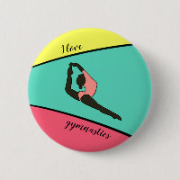 I Liebe Gymnastik Button