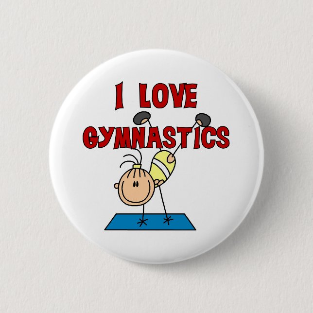 I Liebe-Gymnastik Button (Vorderseite)