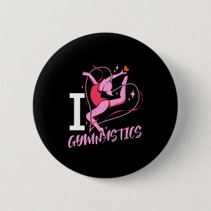 I Liebe Gymnastik Button