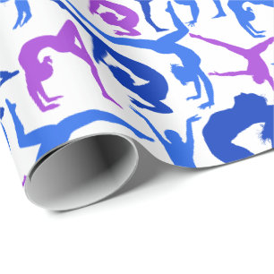 I LIEBE Gymnastik Geschenkpapier