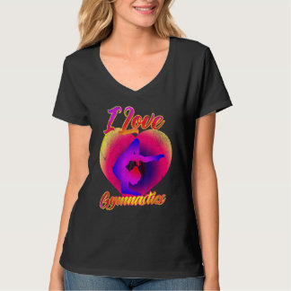 I Liebe Gymnastik Gymnast Tumbling Team Gymnastik T-Shirt