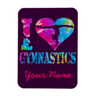 I Liebe-Gymnastik-Krawatten-HerzHandstand Magnet