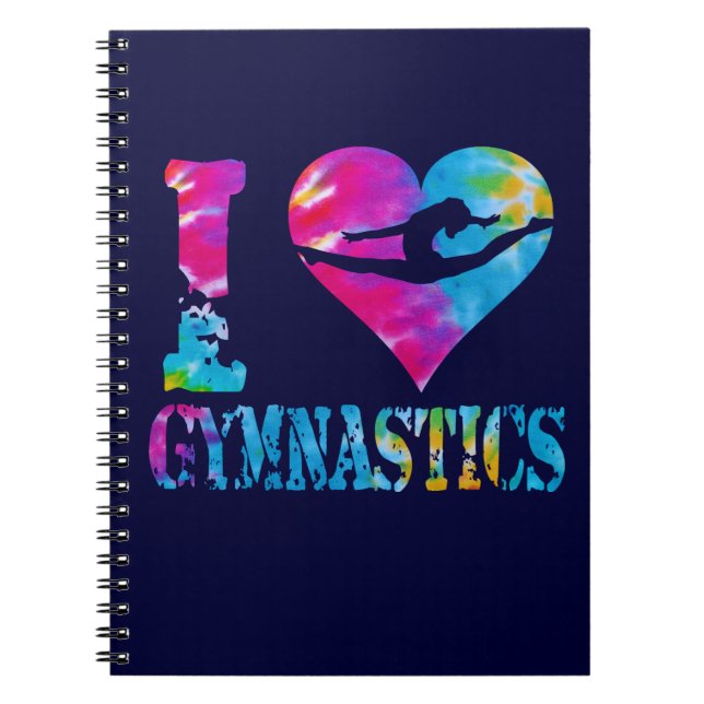 I Liebe-Gymnastik-Krawatten-Notizbuch Notizblock (Vorderseite)