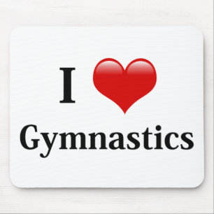 I Liebe Gymnastik Mousepad