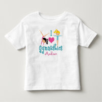 I Liebe Gymnastik Niedlich Gymnastik Girl