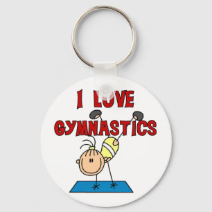 I Liebe-Gymnastik-T-Shirts und Geschenke Schlüsselanhänger