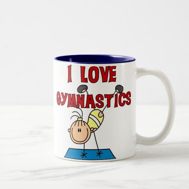 I Liebe-Gymnastik Zweifarbige Tasse (Rechts)