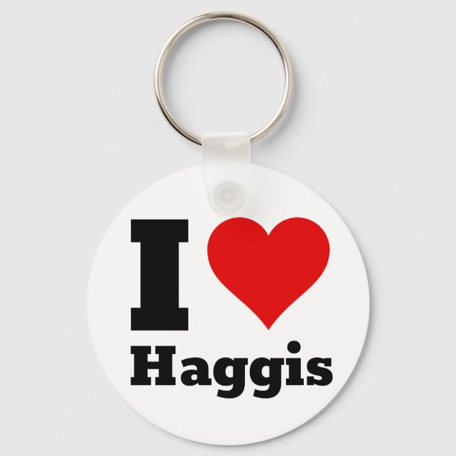 I Liebe Haggis Schlüsselanhänger (Vorderseite)