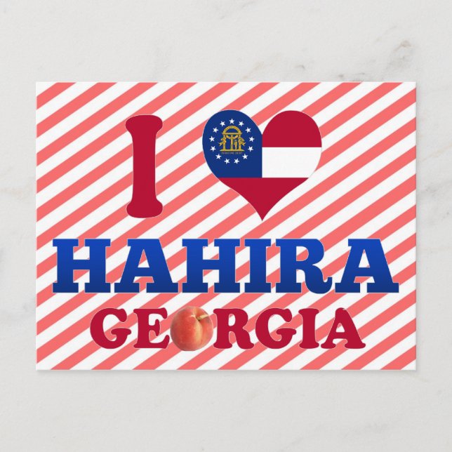 I Liebe Hahira, Georgien Postkarte (Vorderseite)