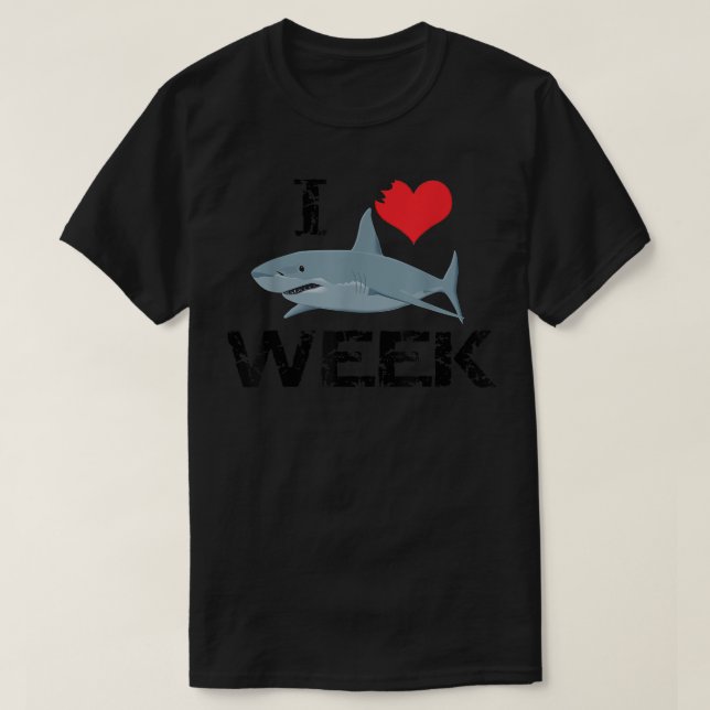 I Liebe Haie , Haifanengeschenk T-Shirt (Design vorne)