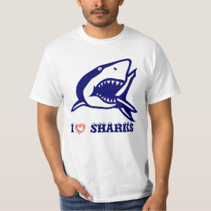 I Liebe-Haifische T-Shirt