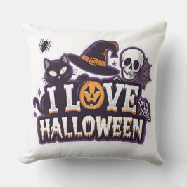 I Liebe Halloween Guest Throw Kissen Festivals Neu