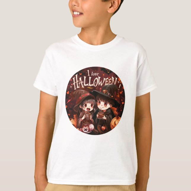 I Liebe Halloween Serie 3 Digitaldruck T-Shirt (Vorderseite)