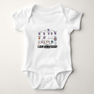 I Liebe-Hämatologie (Blutzelle-Abstammung) Baby Strampler