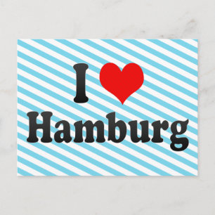 I Liebe Hamburg, Deutschland Postkarte