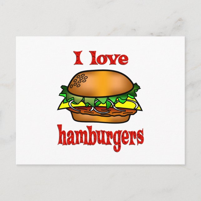 I Liebe Hamburgers Postkarte (Vorderseite)