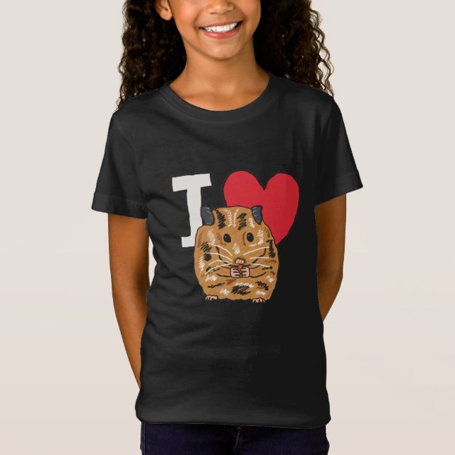 I Liebe Hamsters T-Shirt (Vorderseite)