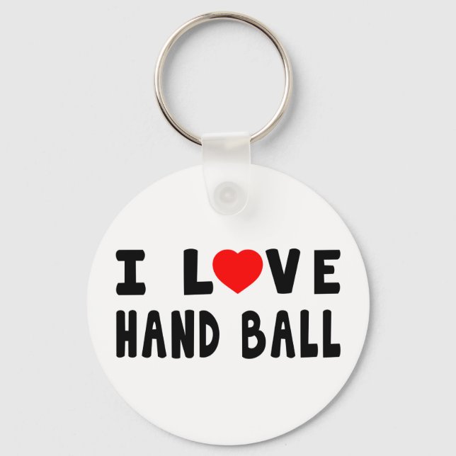 I Liebe Hand Ball Schlüsselanhänger (Vorderseite)