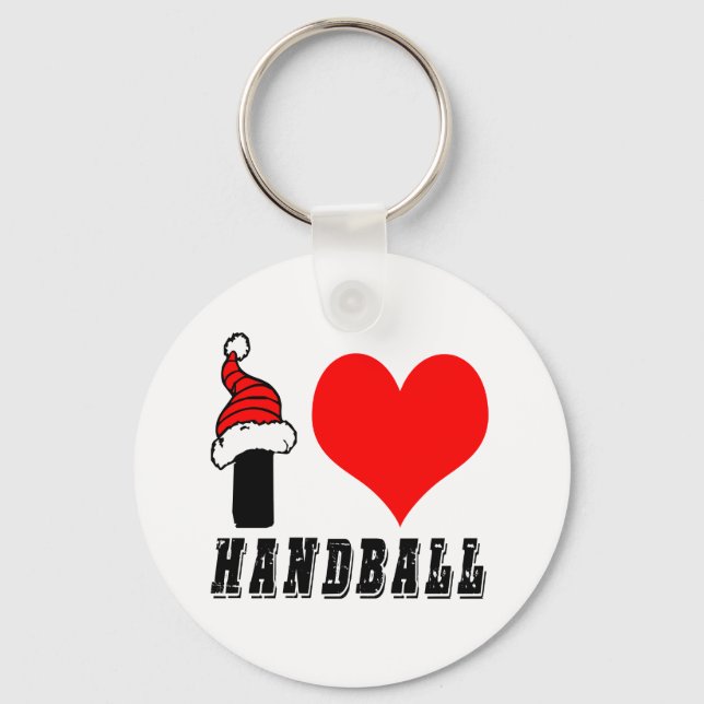 I Liebe Handball Design Schlüsselanhänger (Vorderseite)
