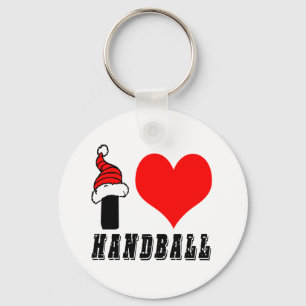 I Liebe-Handball-Entwurf Schlüsselanhänger