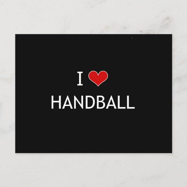 I Liebe Handball Postkarte (Vorderseite)