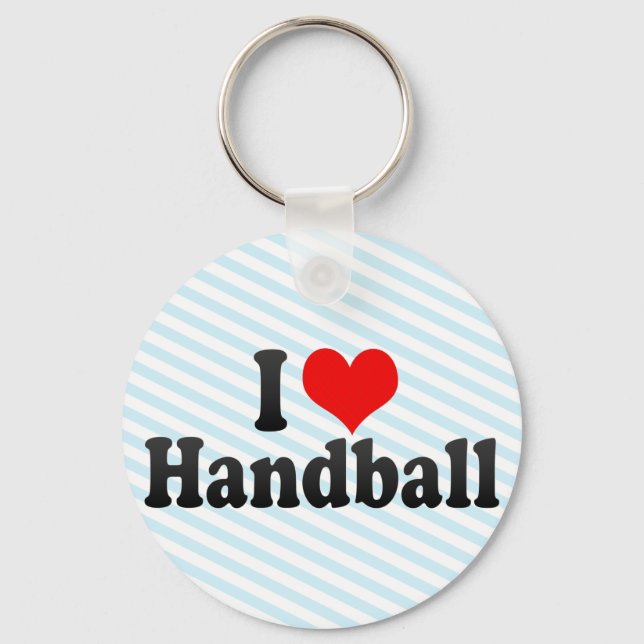I Liebe Handball Schlüsselanhänger (Vorderseite)